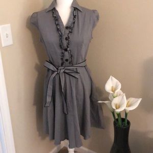 Grey Fitted Dress